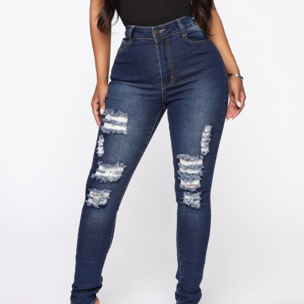 DARK DENIM PANTS